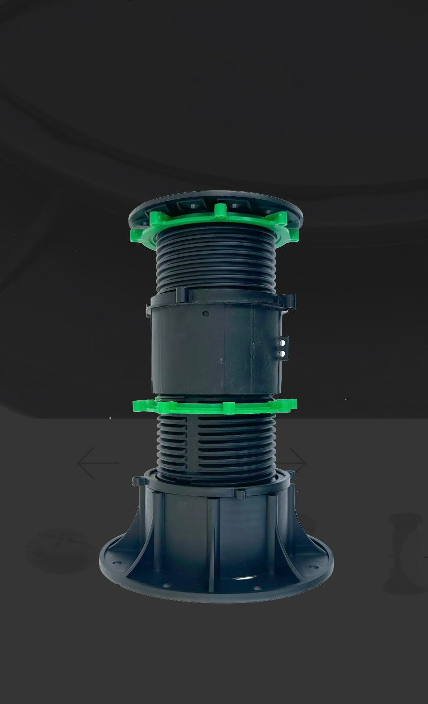 Adjustable Paver Pedestals - Heavy-Duty Rooftop Tile Support +7in Included A Extension